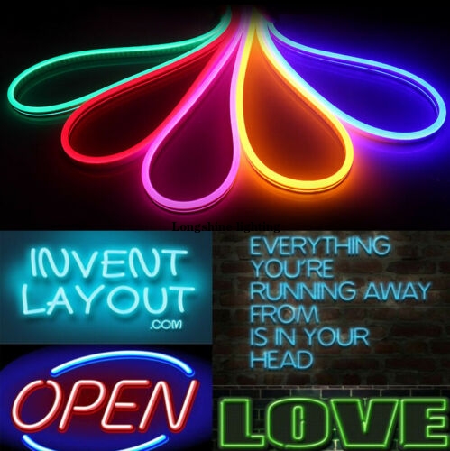 Silicone waterproof DC24v led neon flex strip light neon rope