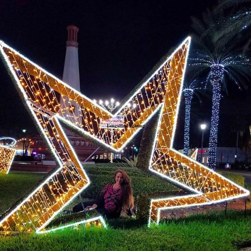 Longshine Luces de navidad outdoor led lighting decoration giant christmas star