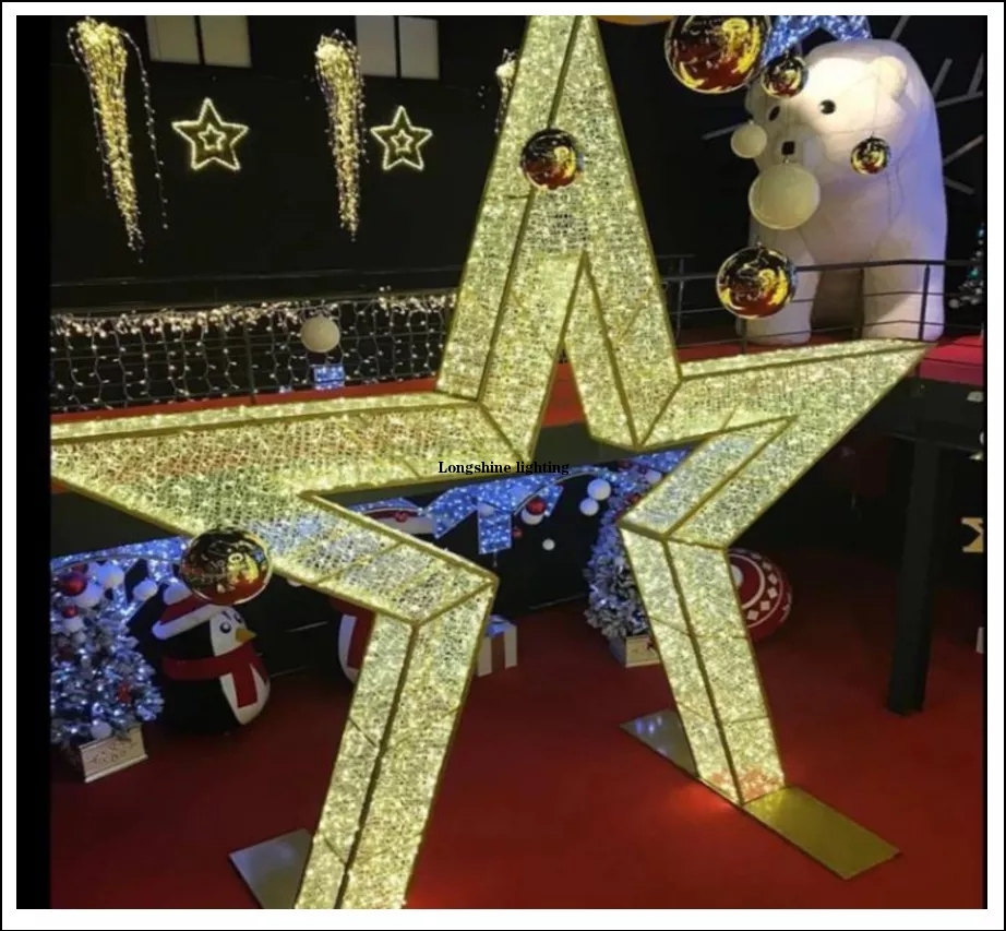 Clear Star Shape Christmas Lights Large Christmas Star Lighted Christmas Star