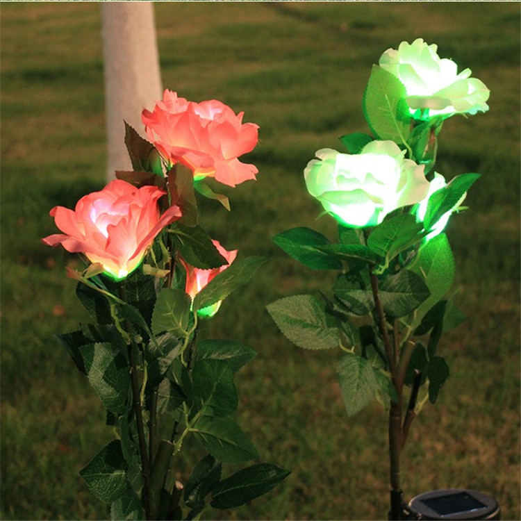 12V lotus outdoor garden decoration LED rape Flower shape led light