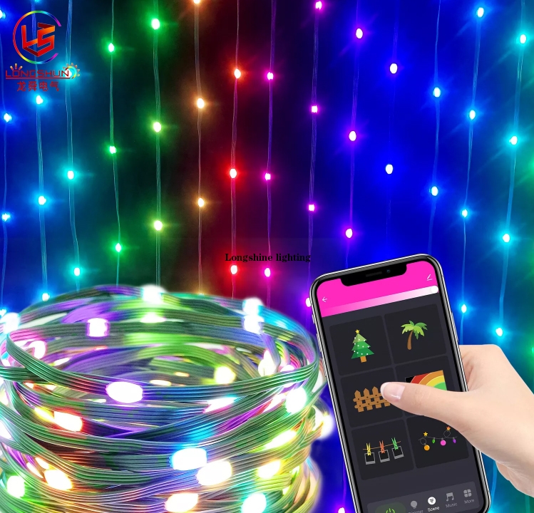 LED Lights String RGB Dream Color Decoration Party Lights Room Led Light Individually Waterproof IP67 Home Wedding Decoration